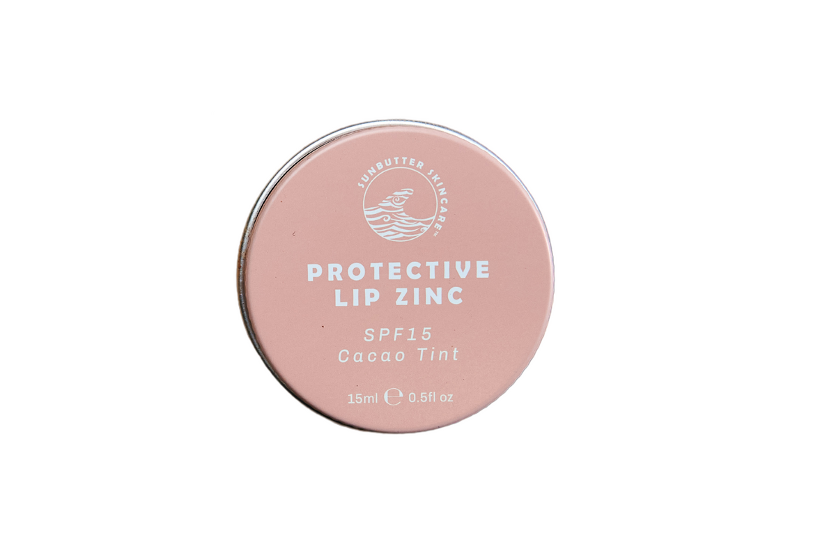 Sunbutter SPF15 Protective Lip Zinc -  Cacao tint
